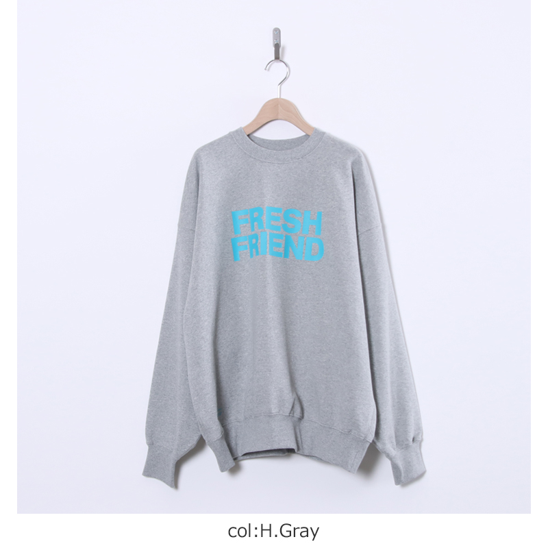 Fresh Service(�ե�å��奵���ӥ�) FRIEND EDITIONS LIGHT OZ CREW NECK SWEATER