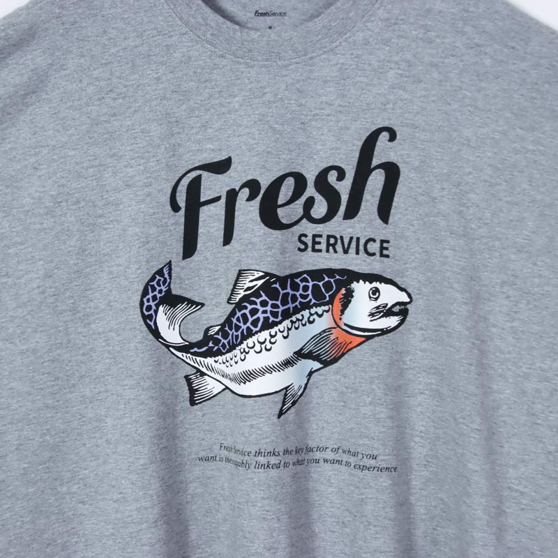 Fresh Service(�ե�å��奵���ӥ�) CORPORATE PRINTED S/S TEE ��FISH��