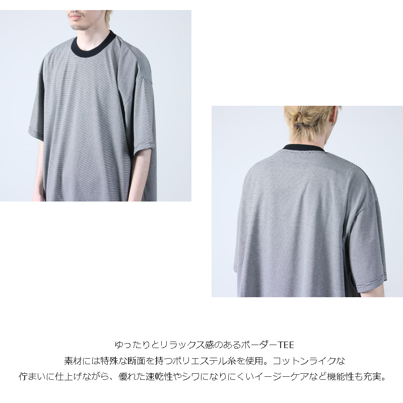 Fresh Service(�ե�å��奵���ӥ�) MICRO BORDER S/S TEE