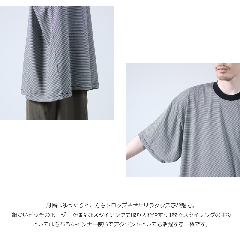 Fresh Service(�ե�å��奵���ӥ�) MICRO BORDER S/S TEE