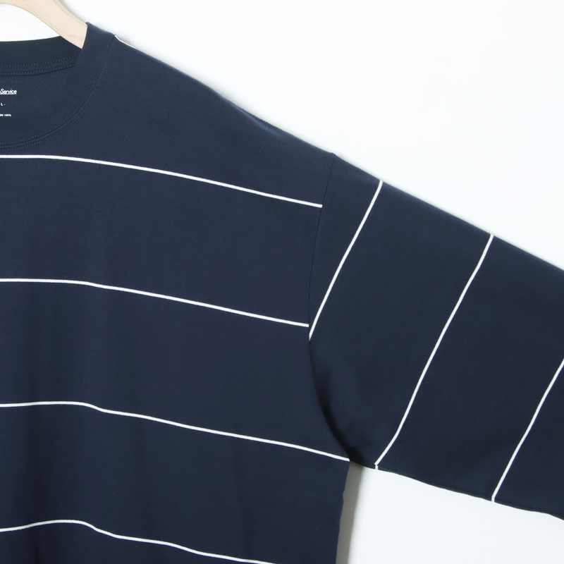 Fresh Service (フレッシュサービス) PIN BORDER L/S TEE / ピン