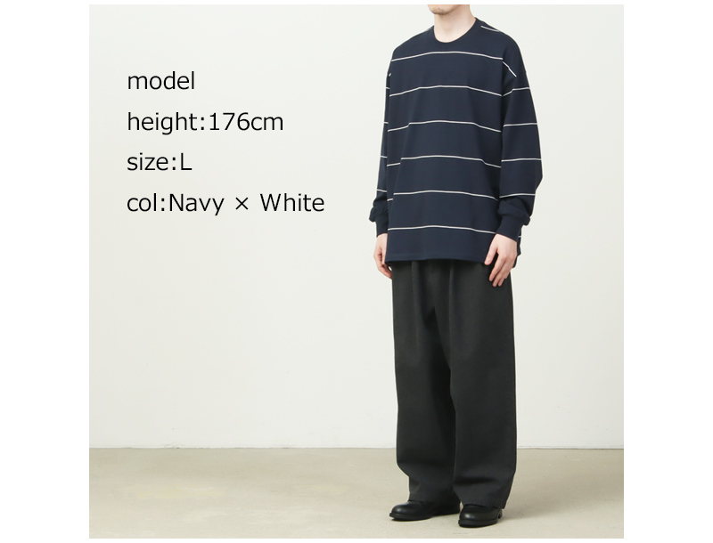 Fresh Service(�ե�å��奵���ӥ�) PIN BORDER L/S TEE