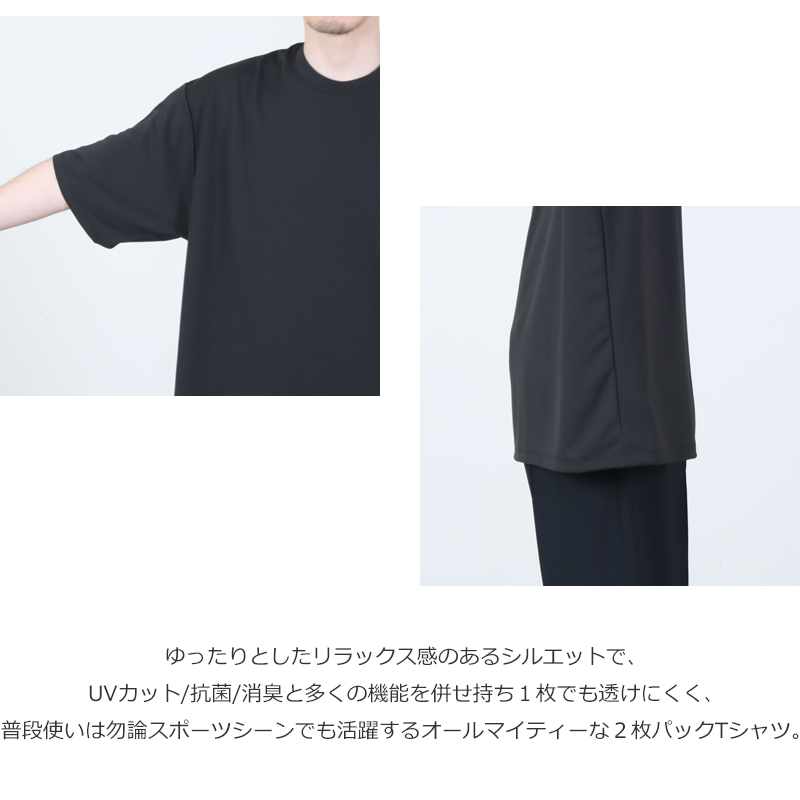 Fresh Service(�ե�å��奵���ӥ�) 2-PACK TECH SMOOTH S/S CREW NECK