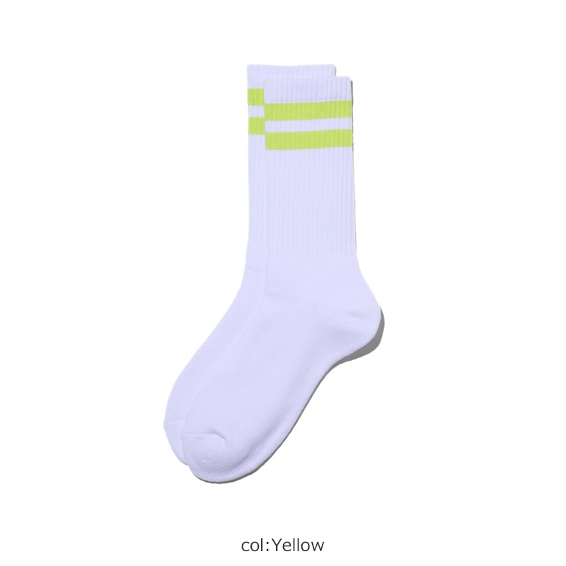 Fresh Service(եå奵ӥ) 2-PACK LINE CREW SOCKS