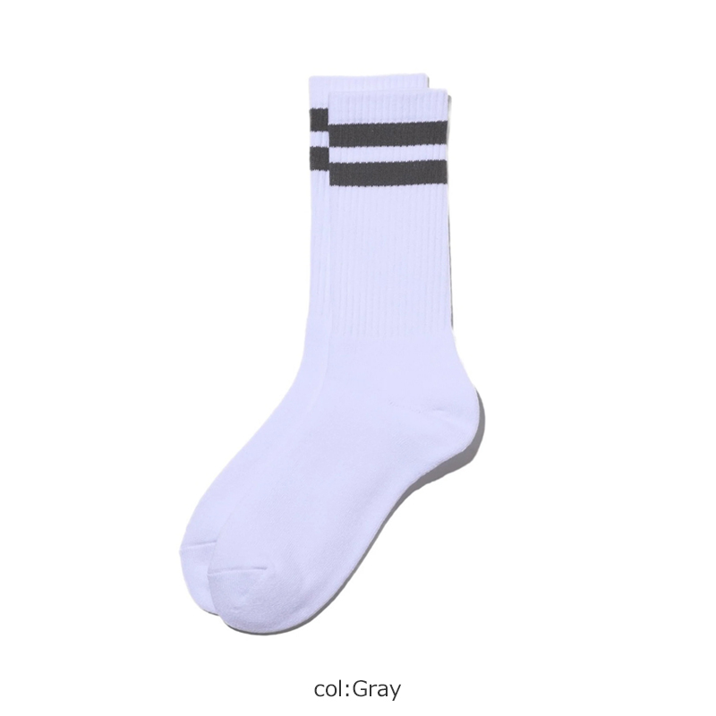 Fresh Service(եå奵ӥ) 2-PACK LINE CREW SOCKS