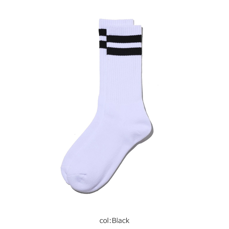 Fresh Service(եå奵ӥ) 2-PACK LINE CREW SOCKS