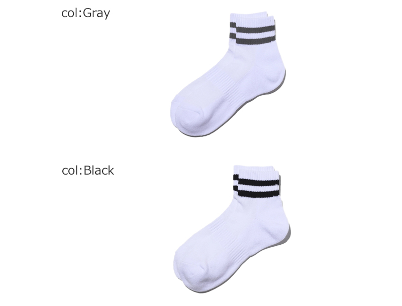 Fresh Service(եå奵ӥ) 2-PACK LINE SHORT SOCKS