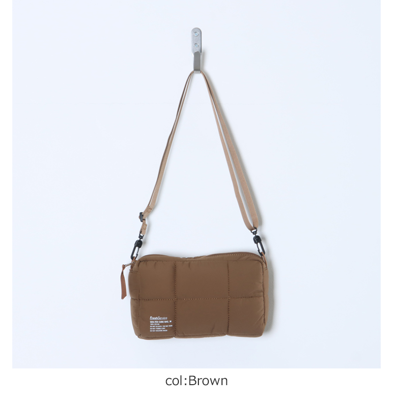 Fresh Service(フレッシュサービス) QUILTED CUBE BAG_M