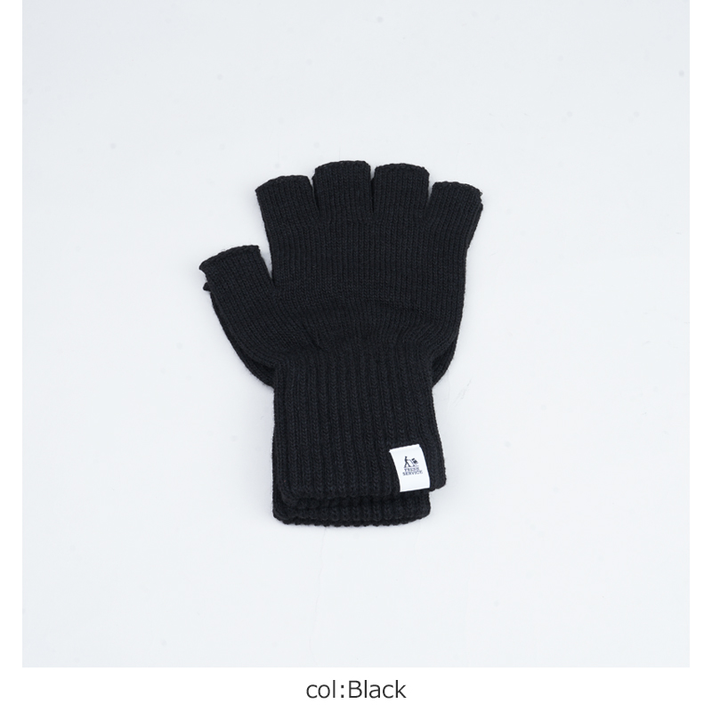 Fresh Service(եå奵ӥ) THERMAL RIB KNIT FINGERLESS GLOVES