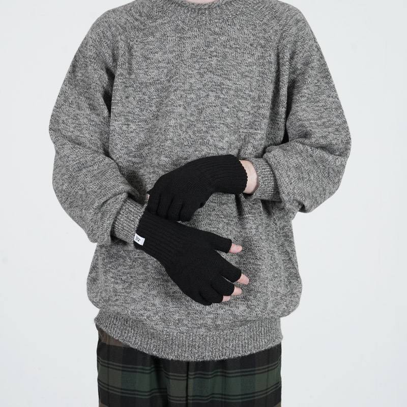 Fresh Service(եå奵ӥ) THERMAL RIB KNIT FINGERLESS GLOVES