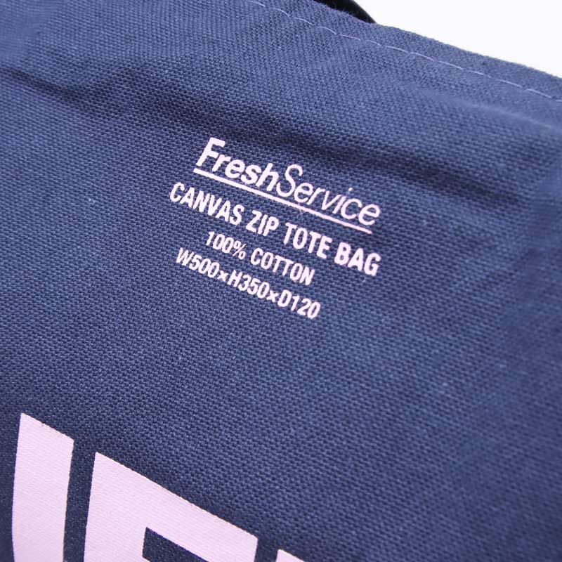 Fresh Service(�ե�å��奵���ӥ�) FRIEND EDITIONS CANVAS ZIP TOTE BAG