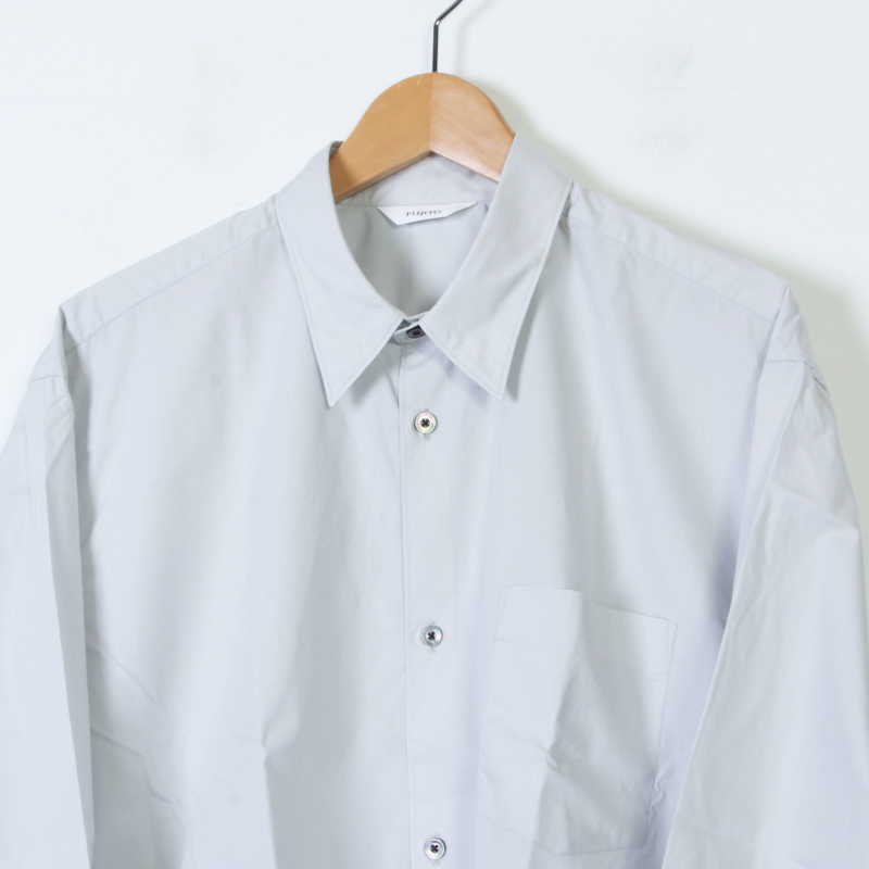 FUJITO (フジト) B/S Shirt Solid / ビッグシルエットシャツ ソリッド