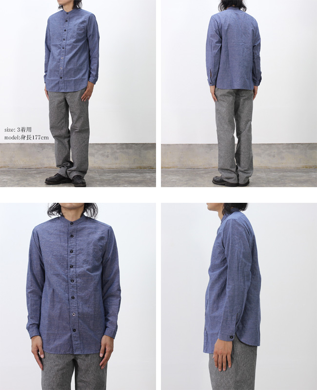 GARMENT REPRODUCTION OF WORKERS GARCONS SHIRT(OPEN) col:BLUE CHECK