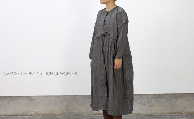 GARMENT REPRODUCTION OF WORKERS HARVEST DRESS col:GRAY | cotyle