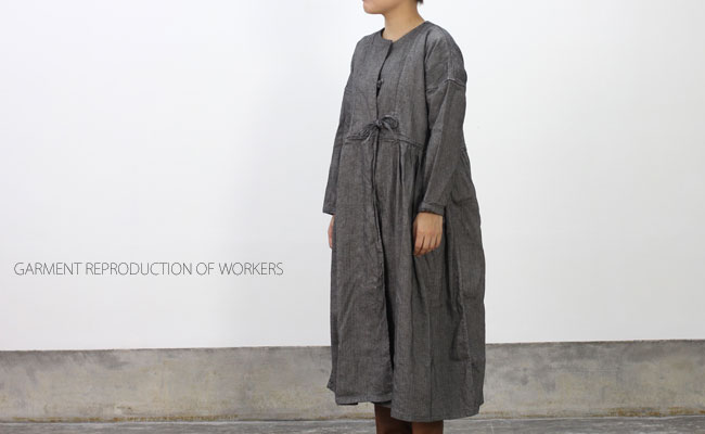 GARMENT REPRODUCTION OF WORKERSギャザーワンピース