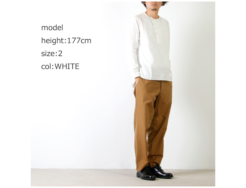 GARMENT REPRODUCTION OF WORKERS(ȥץ󥪥֥) NEW HENRY NECK SHIRT