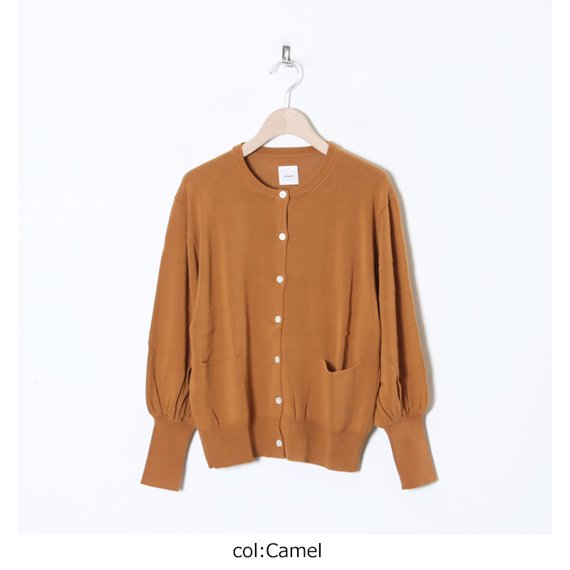 Gauze() GATHER SLEEVE KNIT CARDIGAN