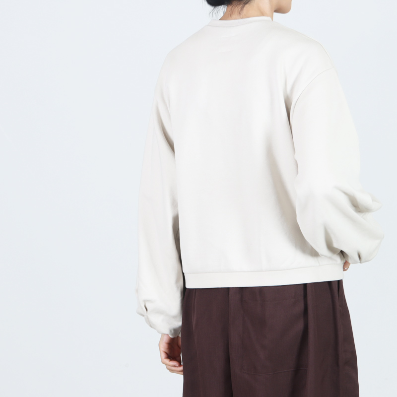 Gauze() VOLUME SLEEVE URAKE PULL OVER