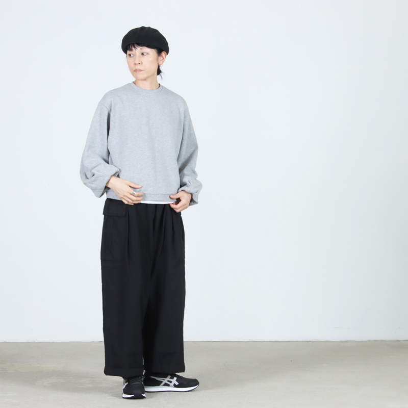 Gauze() VOLUME SLEEVE URAKE PULL OVER
