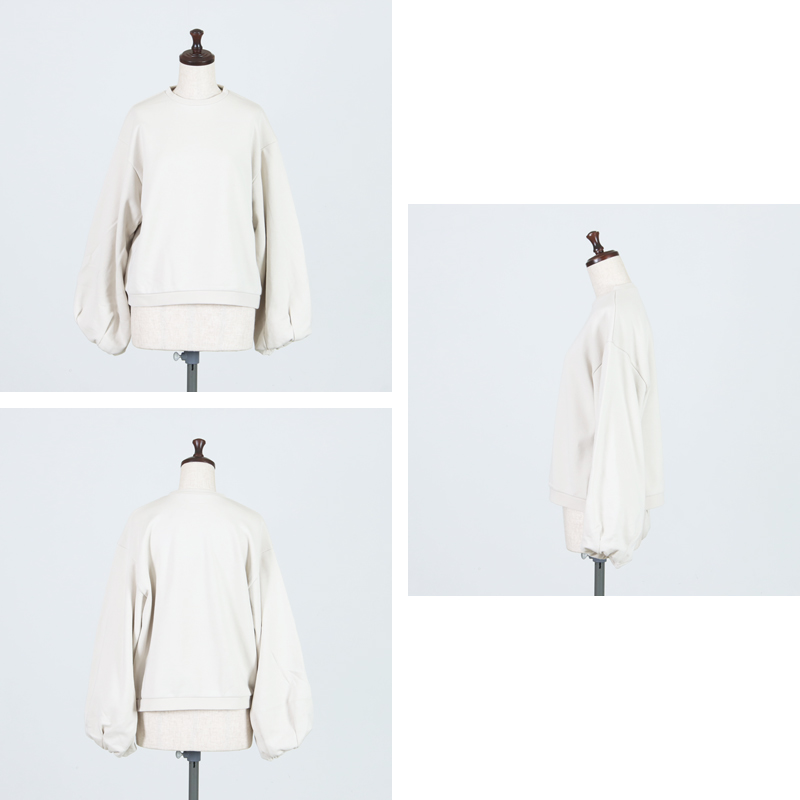 Gauze() VOLUME SLEEVE URAKE PULL OVER
