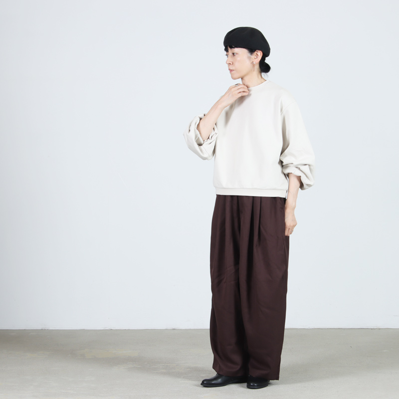 Gauze() VOLUME SLEEVE URAKE PULL OVER
