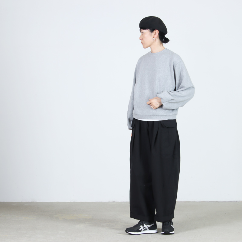 Gauze() VOLUME SLEEVE URAKE PULL OVER