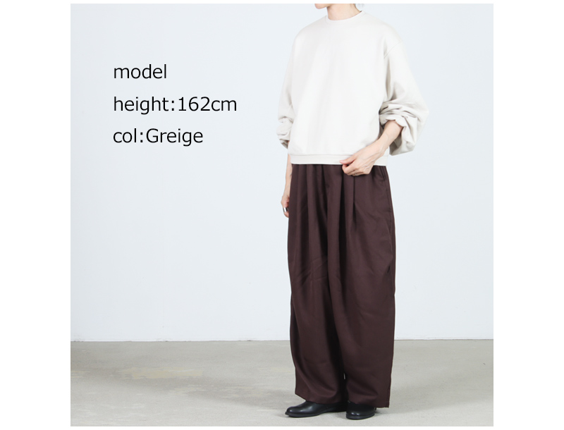 Gauze() VOLUME SLEEVE URAKE PULL OVER