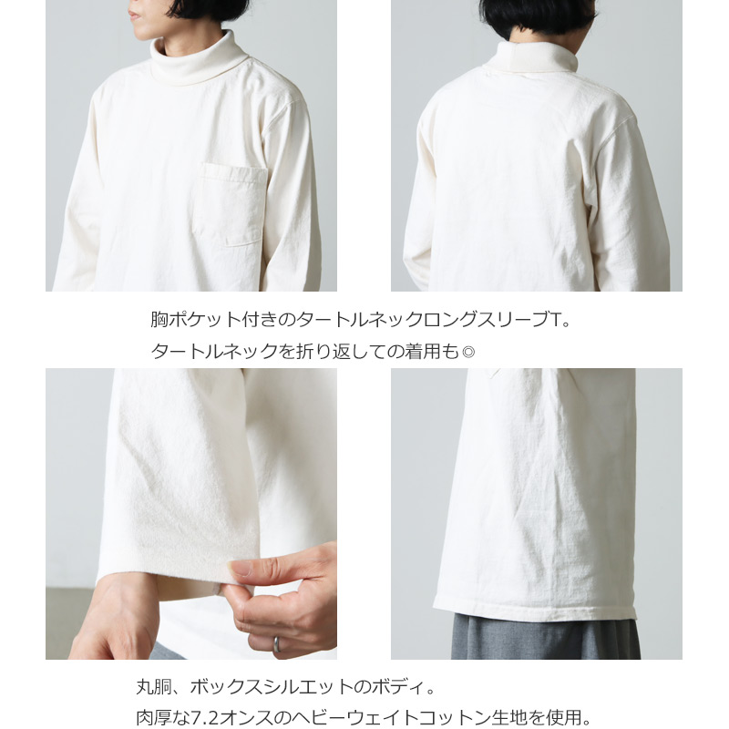 GoodWear(åɥ) L/S TURTLE NECK POCKET TEE