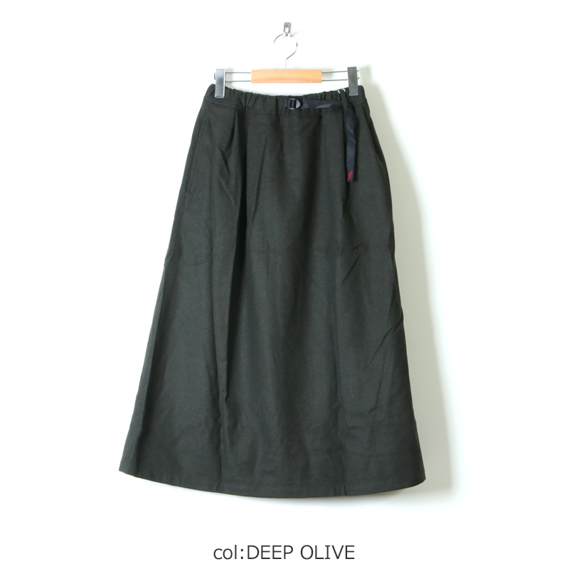 Gramicci グラミチ Wool Blend Long Flare Skirt ウールブレンドロングスカート