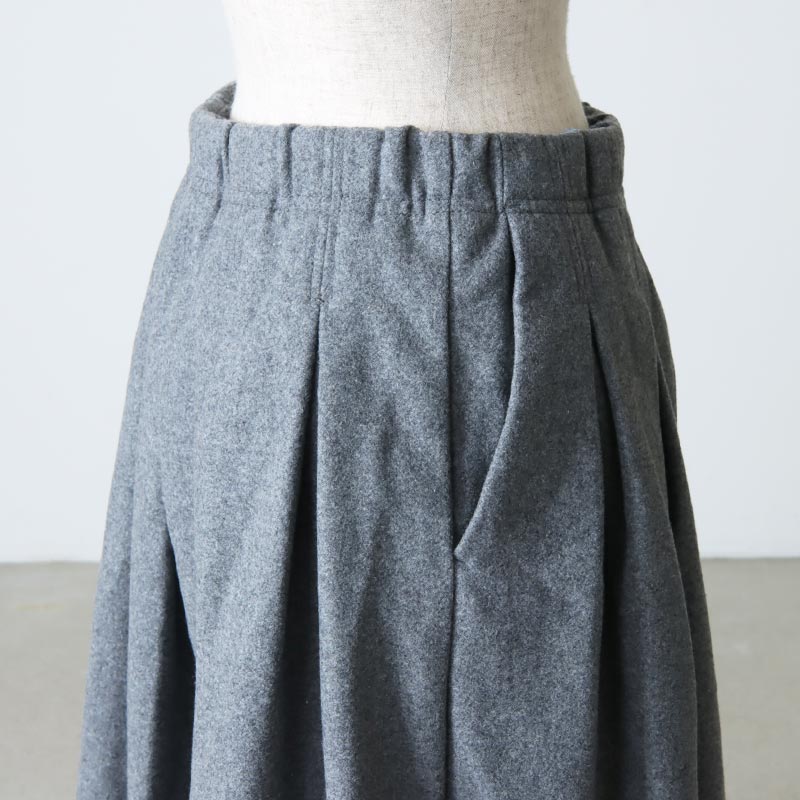 GRAMICCI (グラミチ) WOOL PLEATED SKIRT / ウールプレイティド