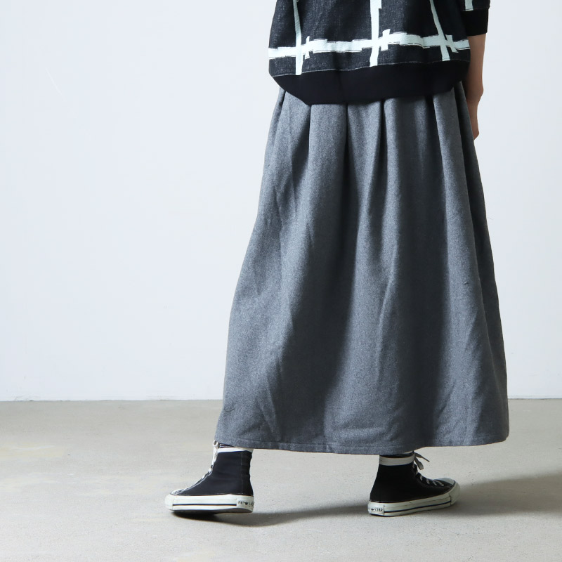 GRAMICCI(ߥ) WOOL PLEATED SKIRT