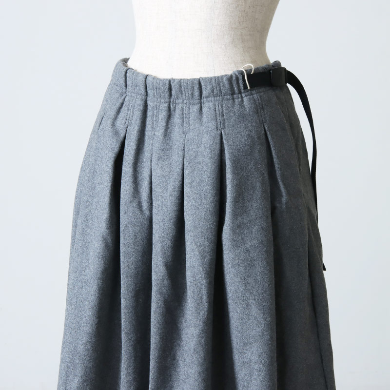 GRAMICCI (グラミチ) WOOL PLEATED SKIRT / ウールプレイティド