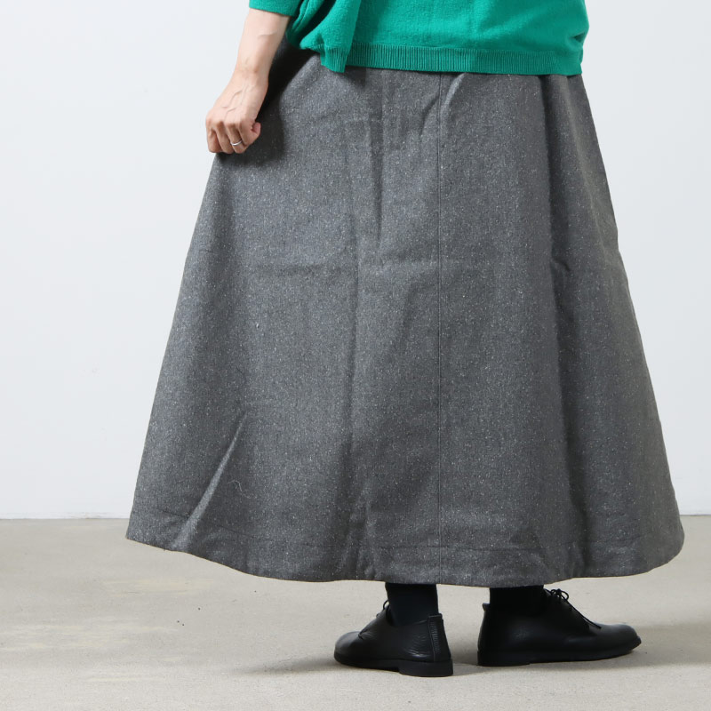 GRAMICCI (グラミチ) WOOL TALECUT SKIRT / ウールテイルカットスカート