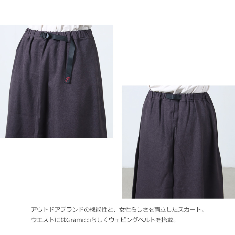 GRAMICCI(ߥ) WOOL LIKE FLARE SKIRT