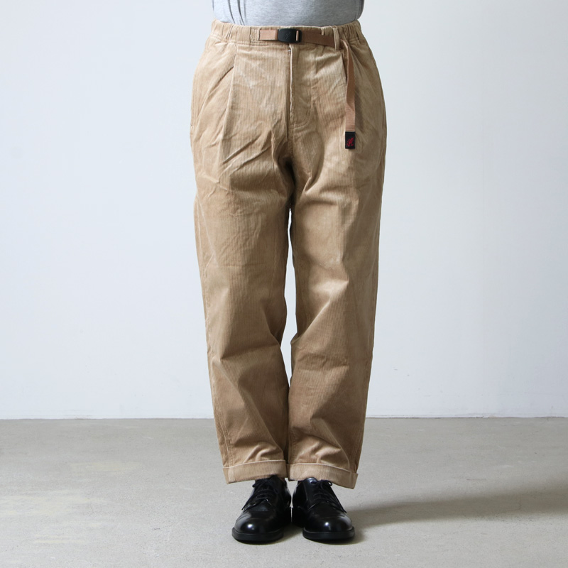 GRAMICCI (グラミチ) CORDUROY TUCK TAPERED PANTS