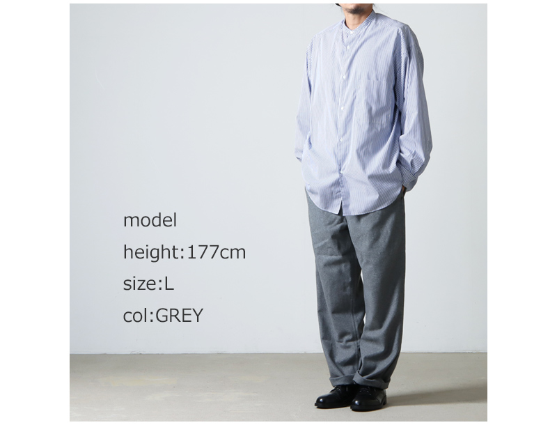 GRAMICCI (グラミチ) WOOL RELAXED PLEATED TROUSER / ウール