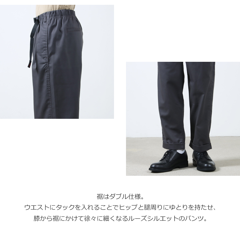 GRAMICCI(ߥ) T/C TWILL TUCK TAPERED PANT