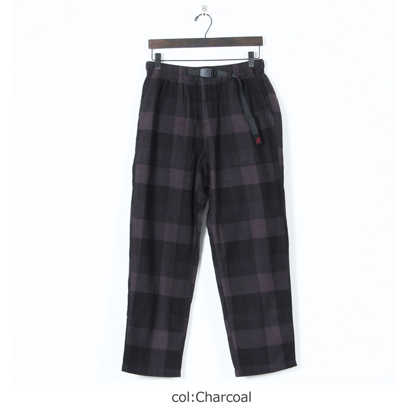 GRAMICCI(ߥ) NEL CHECK LOOSE TAPERED PANTS