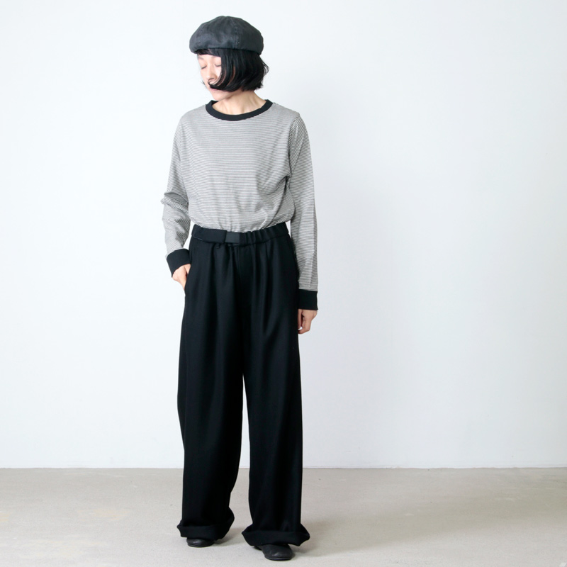 Graphpaper(եڡѡ) Herringbone Wide Cook Pants