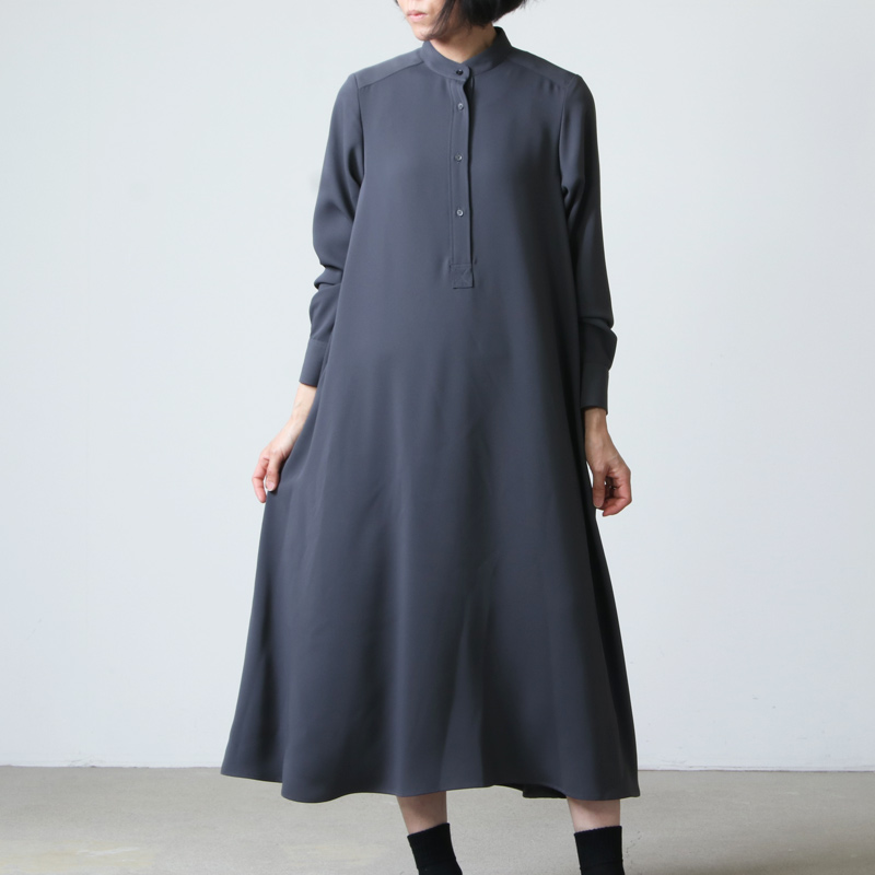 中古品 Graphpaper Satin Band Collar Dress - ワンピース