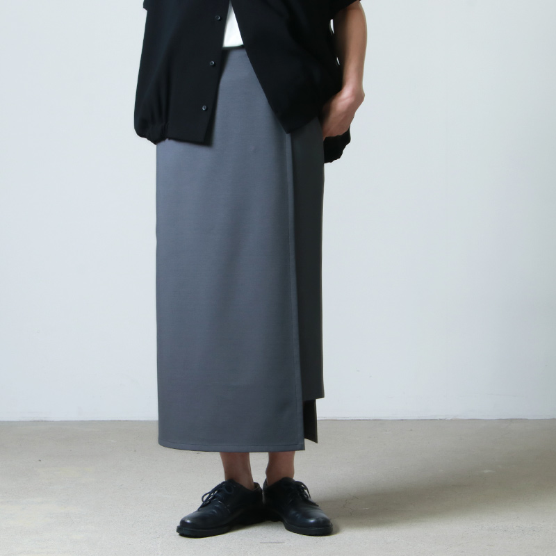 Graphpaper (グラフペーパー) Compact Ponch Wrap Skirt / コンパクト ...