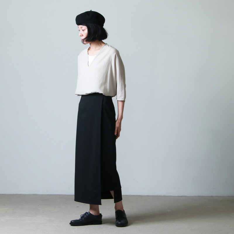 Graphpaper (グラフペーパー) Compact Ponch Wrap Skirt / コンパクト ...