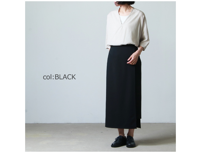 Graphpaper (グラフペーパー) Compact Ponch Wrap Skirt / コンパクト