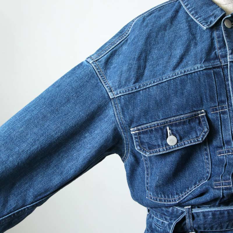 Graphpaper (グラフペーパー) Belted Denim Dress Fade