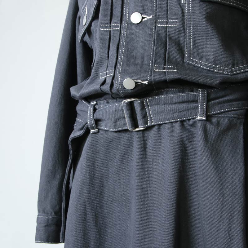 Graphpaper(եڡѡ) Belted Denim Dress