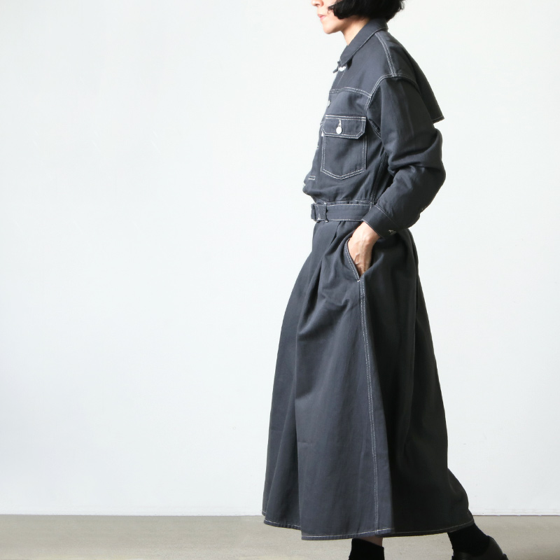 Graphpaper (グラフペーパー) Belted Denim Dress / ベルテッド