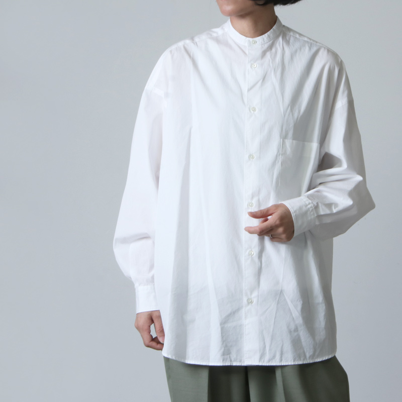 Graphpaper (グラフペーパー) Broad Oversized L/S Band Collar Shirt 