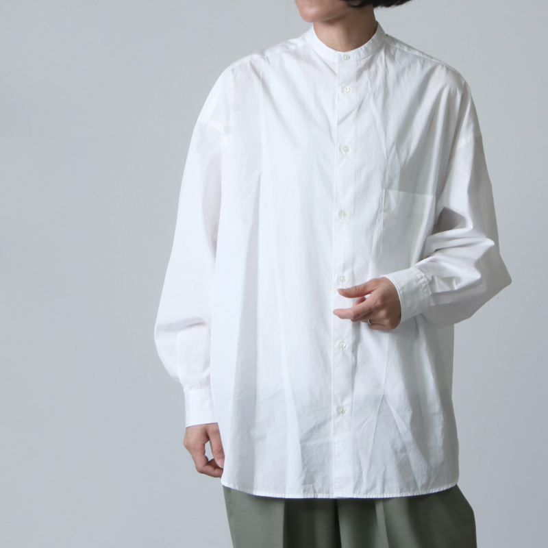 Graphpaper (グラフペーパー) Broad Oversized L/S Band Collar Shirt ...