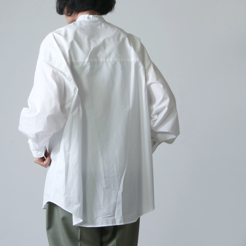 Graphpaper (グラフペーパー) Broad Oversized L/S Band Collar Shirt