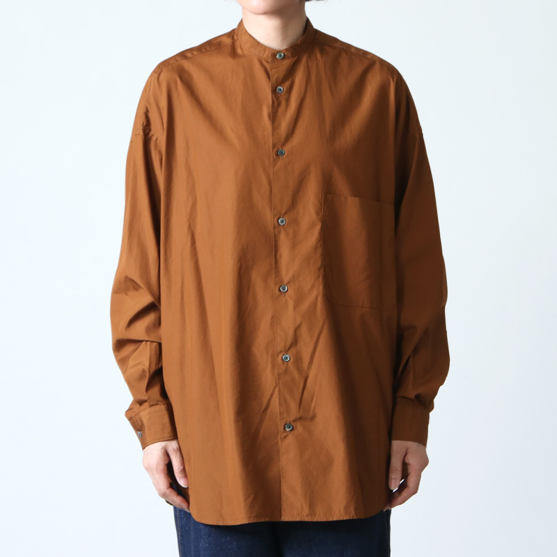 Graphpaper (グラフペーパー) Broad Oversized L/S Band Collar Shirt ...